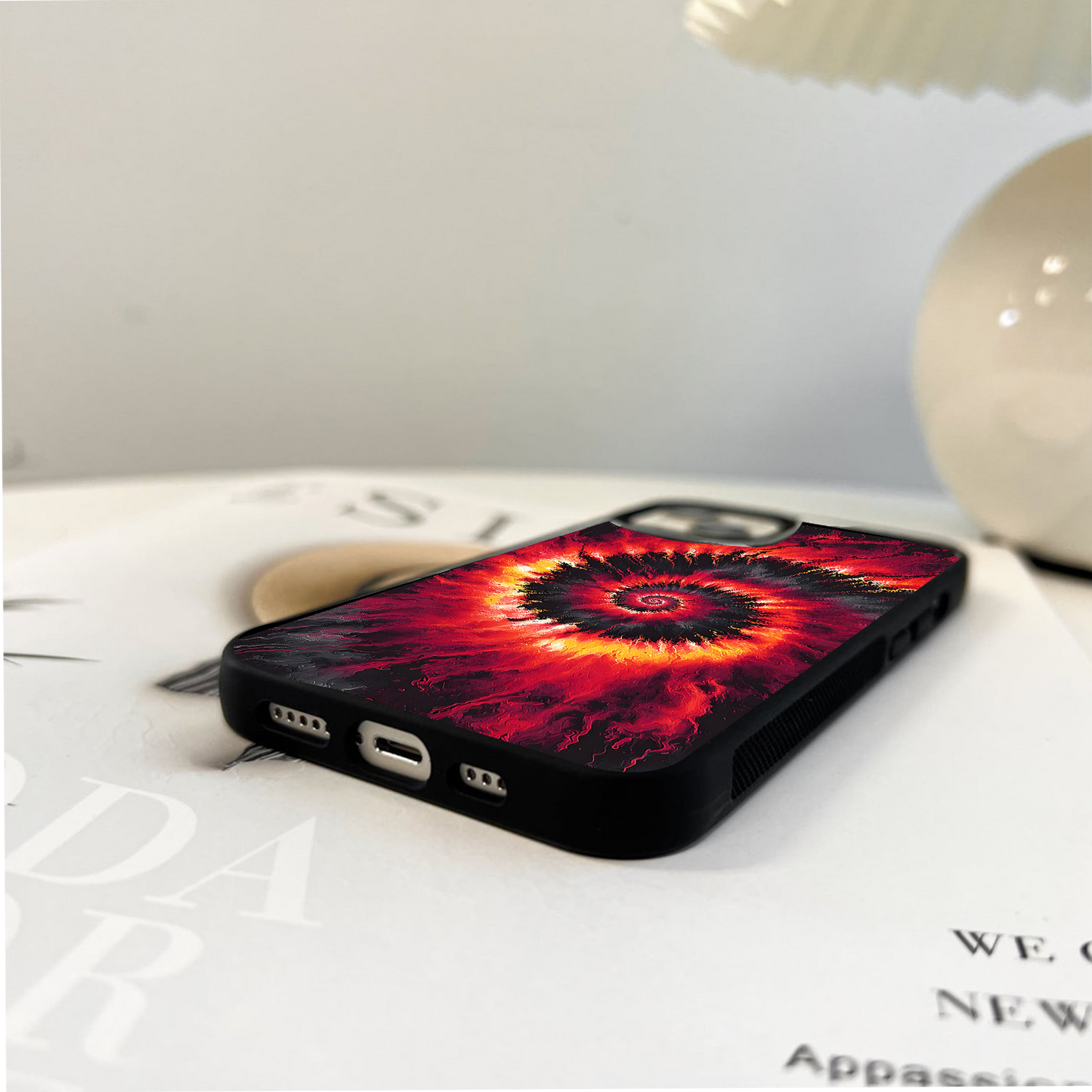 Inferno Flame Twist Glass Case