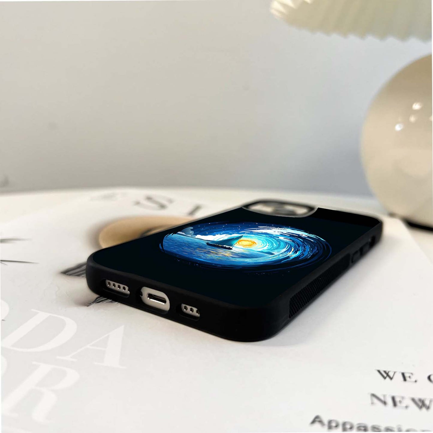 Sailing Cosmic Horizon Glass Case