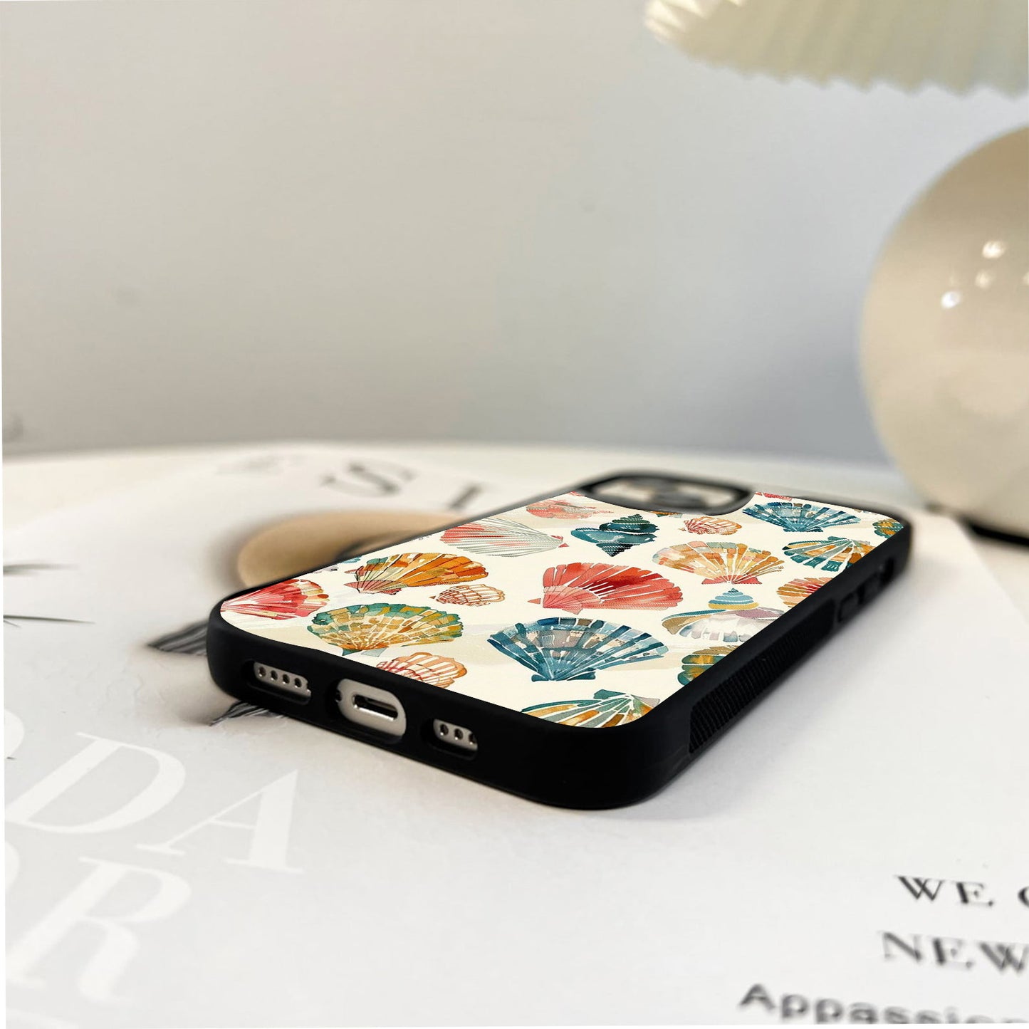 Coastal Seashell Glass Case