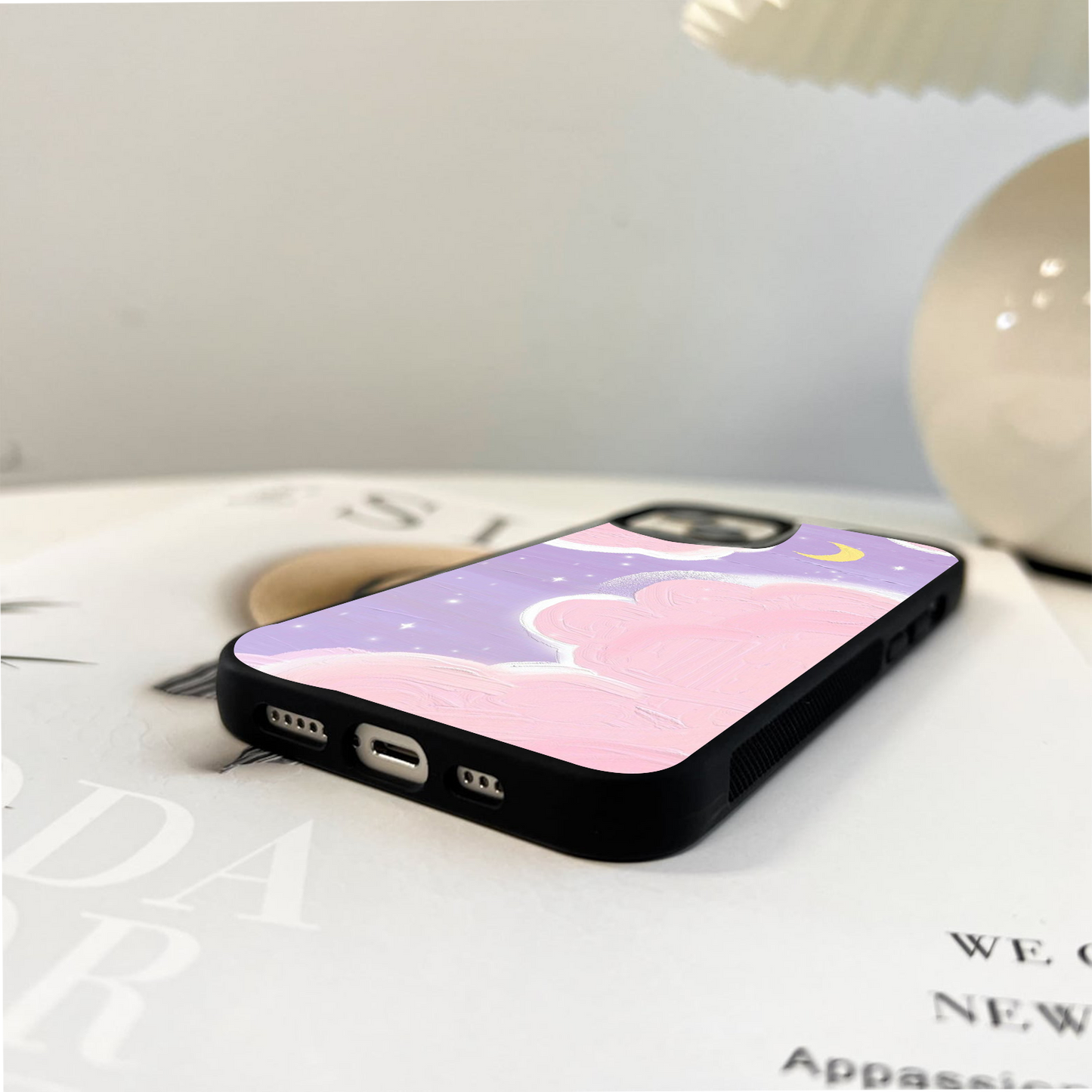 Lavender Dreamscape Glow Glass Case