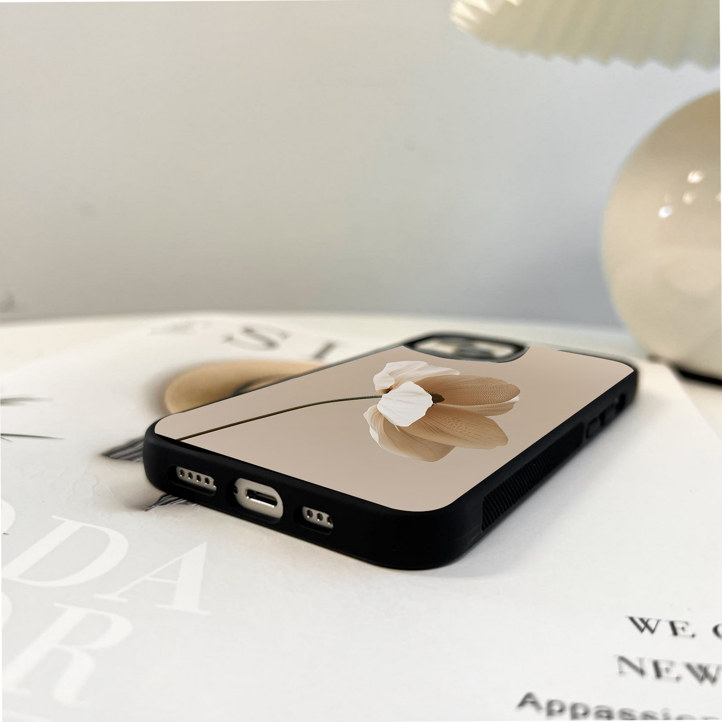 Whispering Petals Glass Case