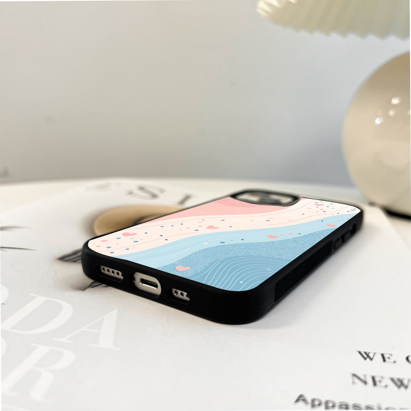 Heartline Pastel Mix Glass Case