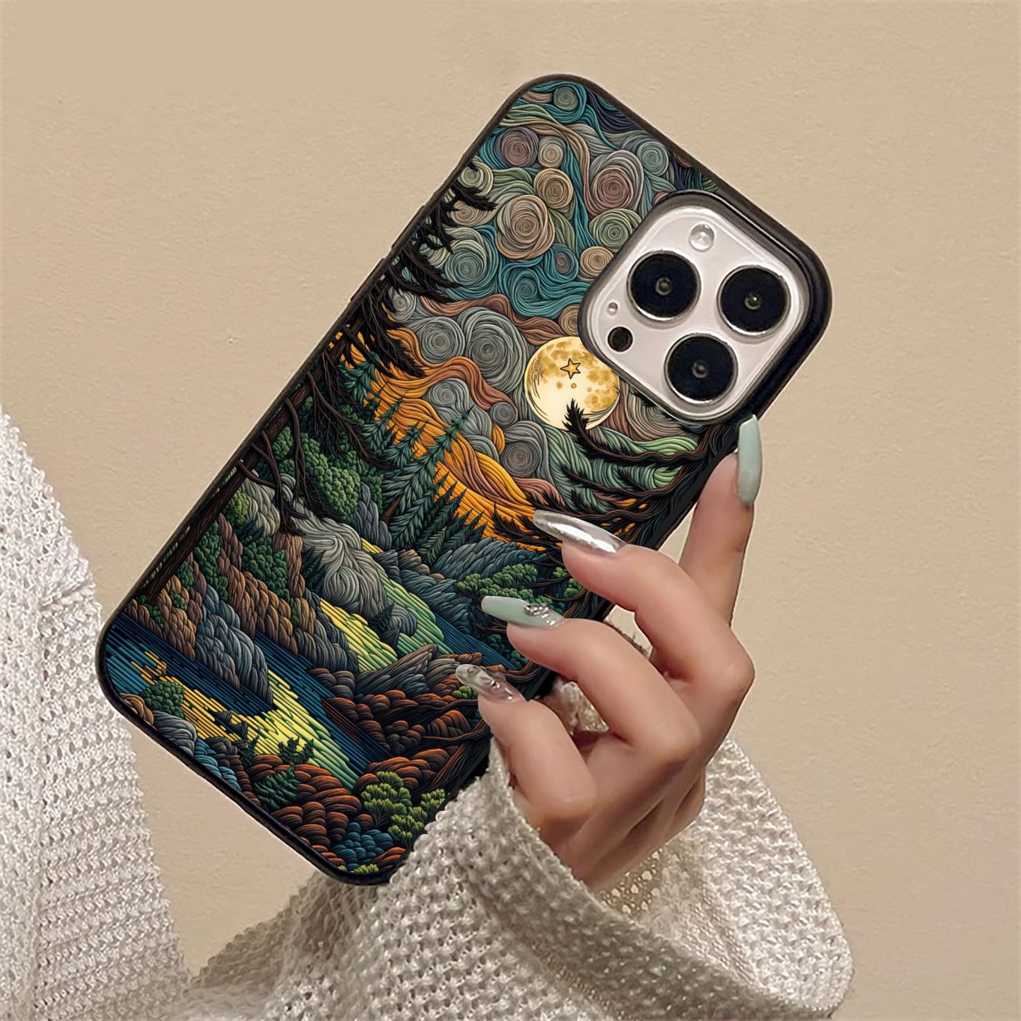 Moonlight Forest Dream Glass Case