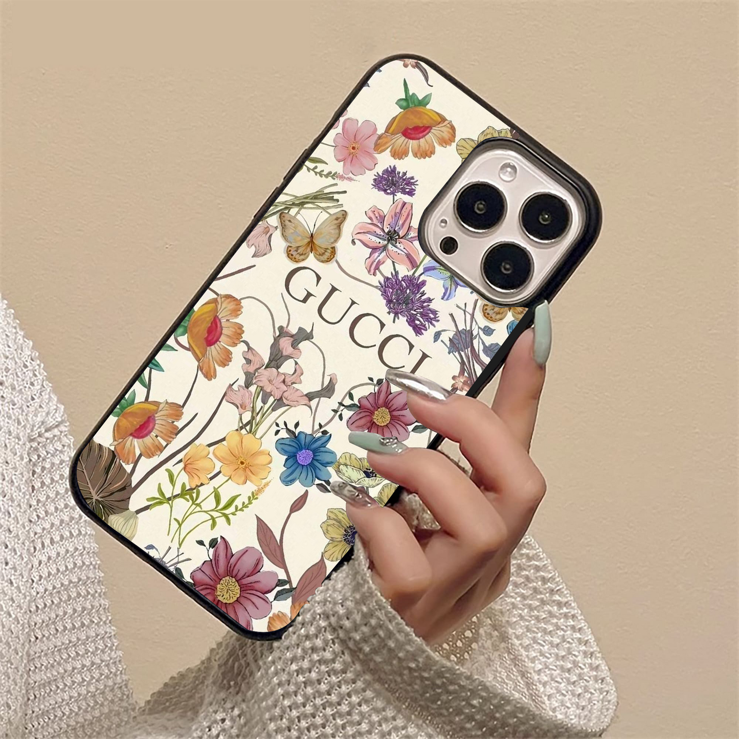 Luxury Bloom Aesthetic Glass Case