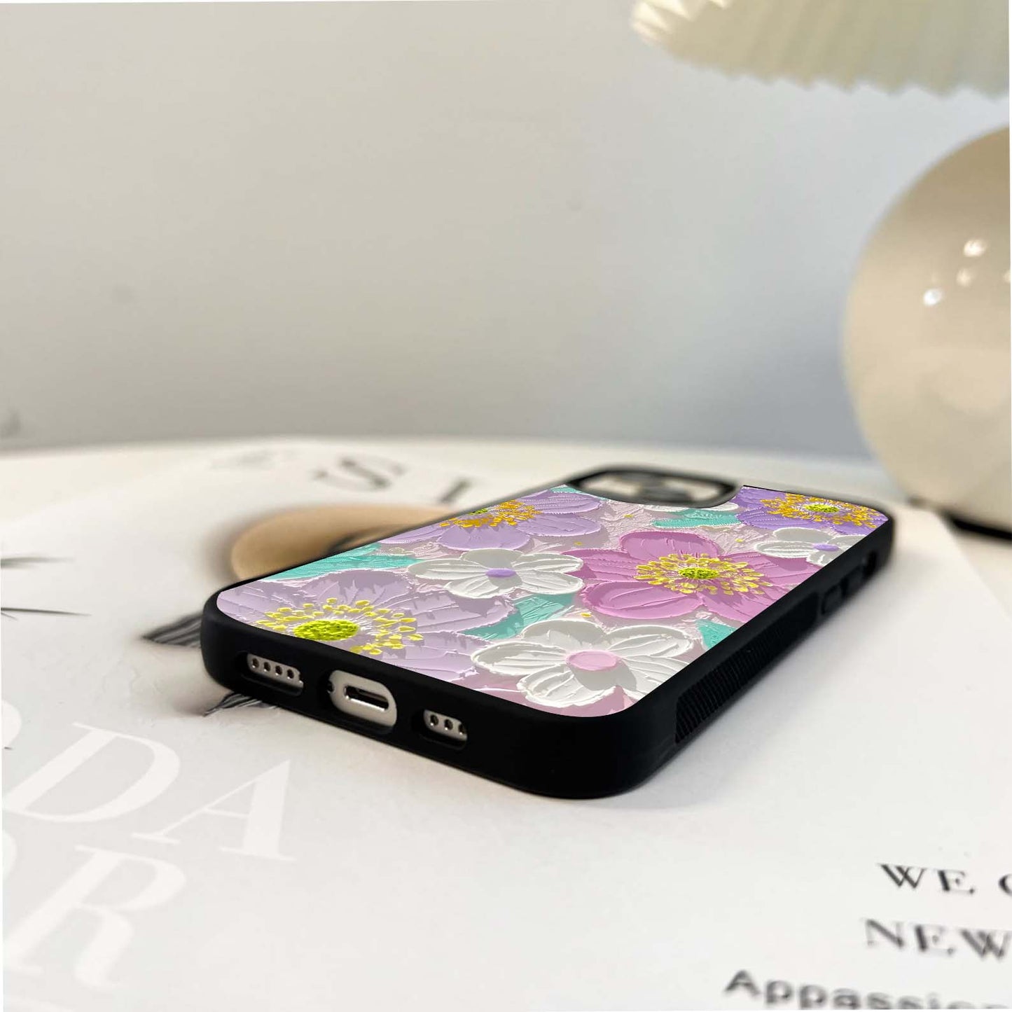 Pastel Petal Bliss Glass Case