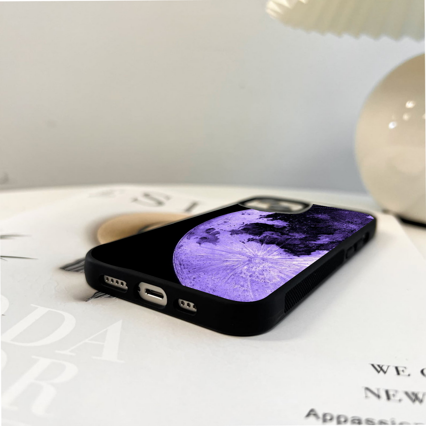 Lunar Glow in Violet Glass Case