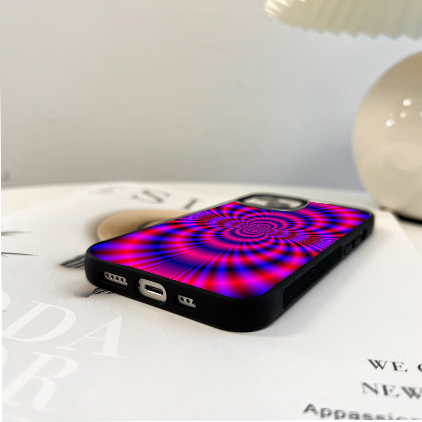 Electric Pink Portal Glass Case