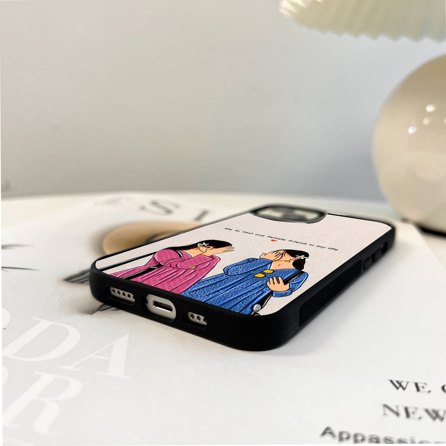 Forever Female Friend Glass Case