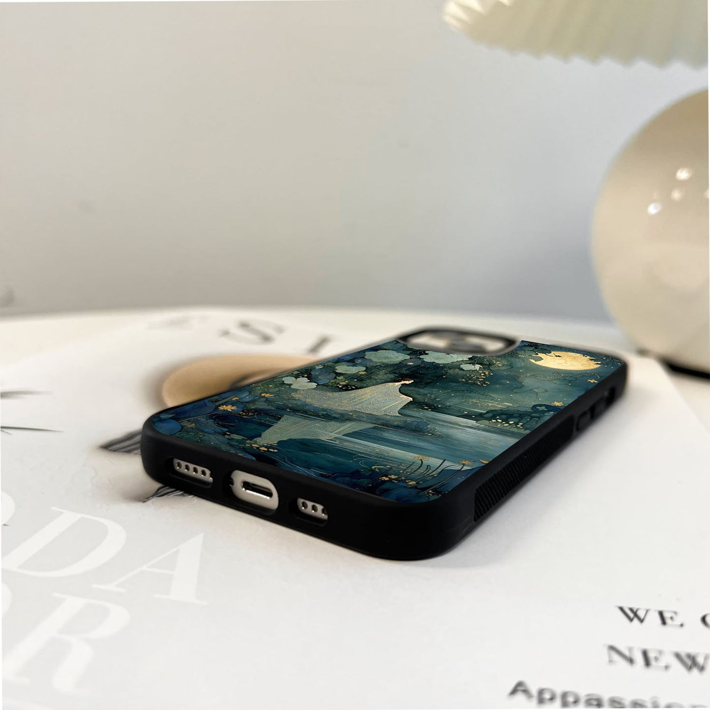 Moonlit Forest Glow Glass Case