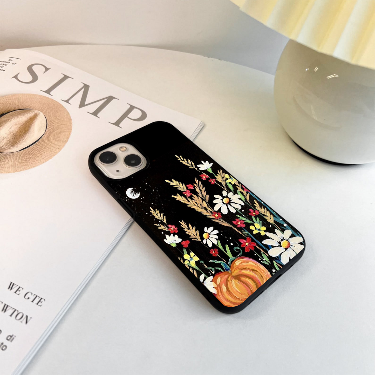 Autumn Moon Garden Glass Case