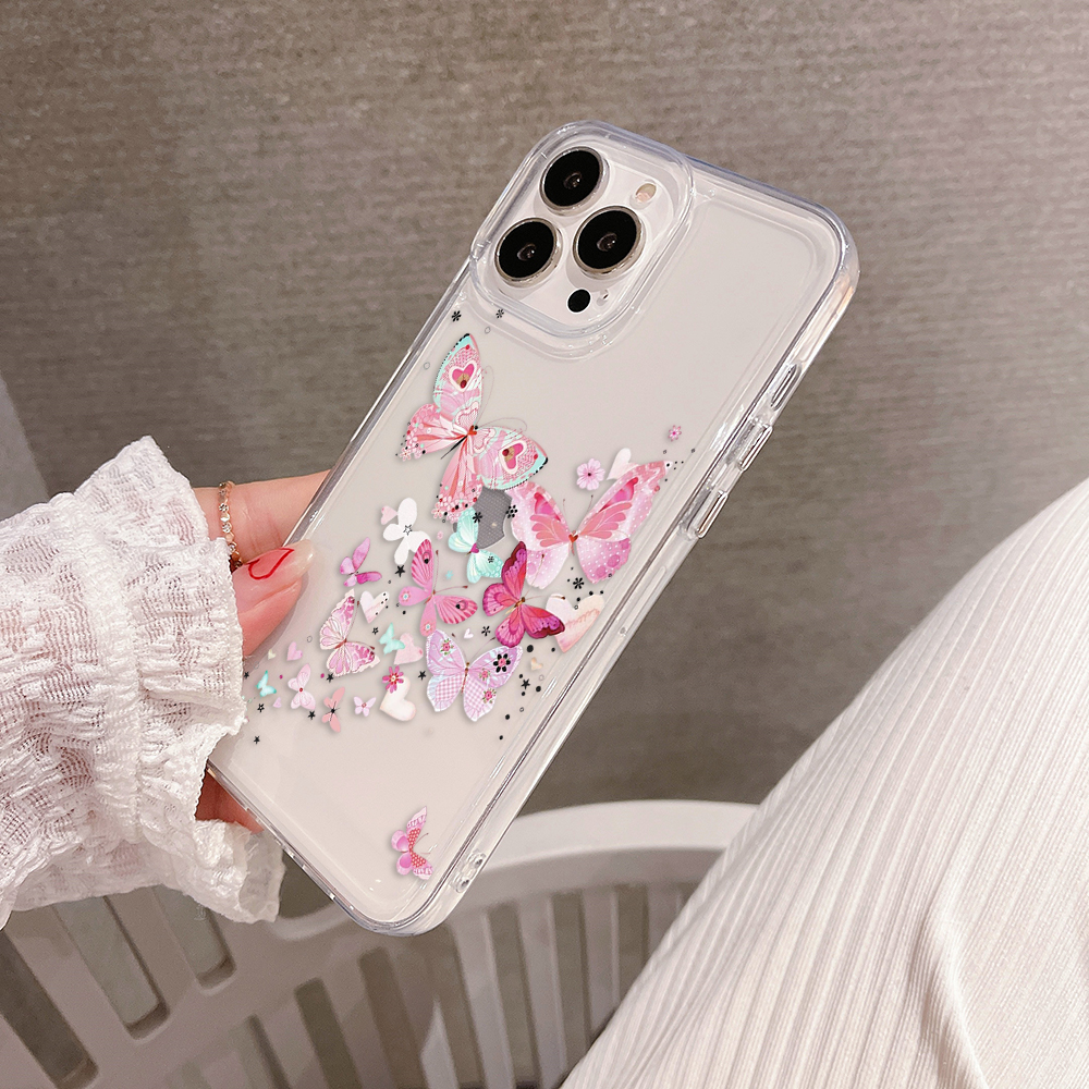 Blushing Wings Garden Clear Silicon Case Cover