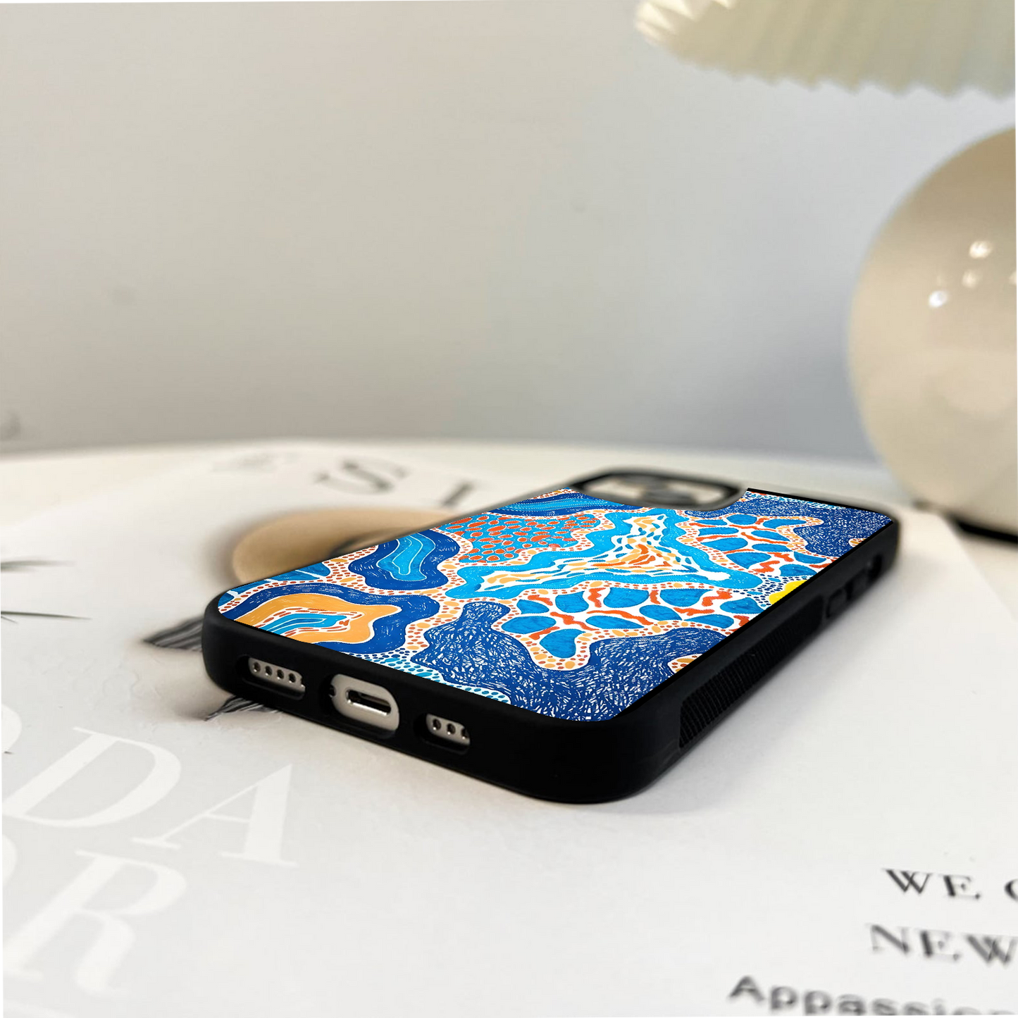 Dreamlines in Motion Waves Glass Case