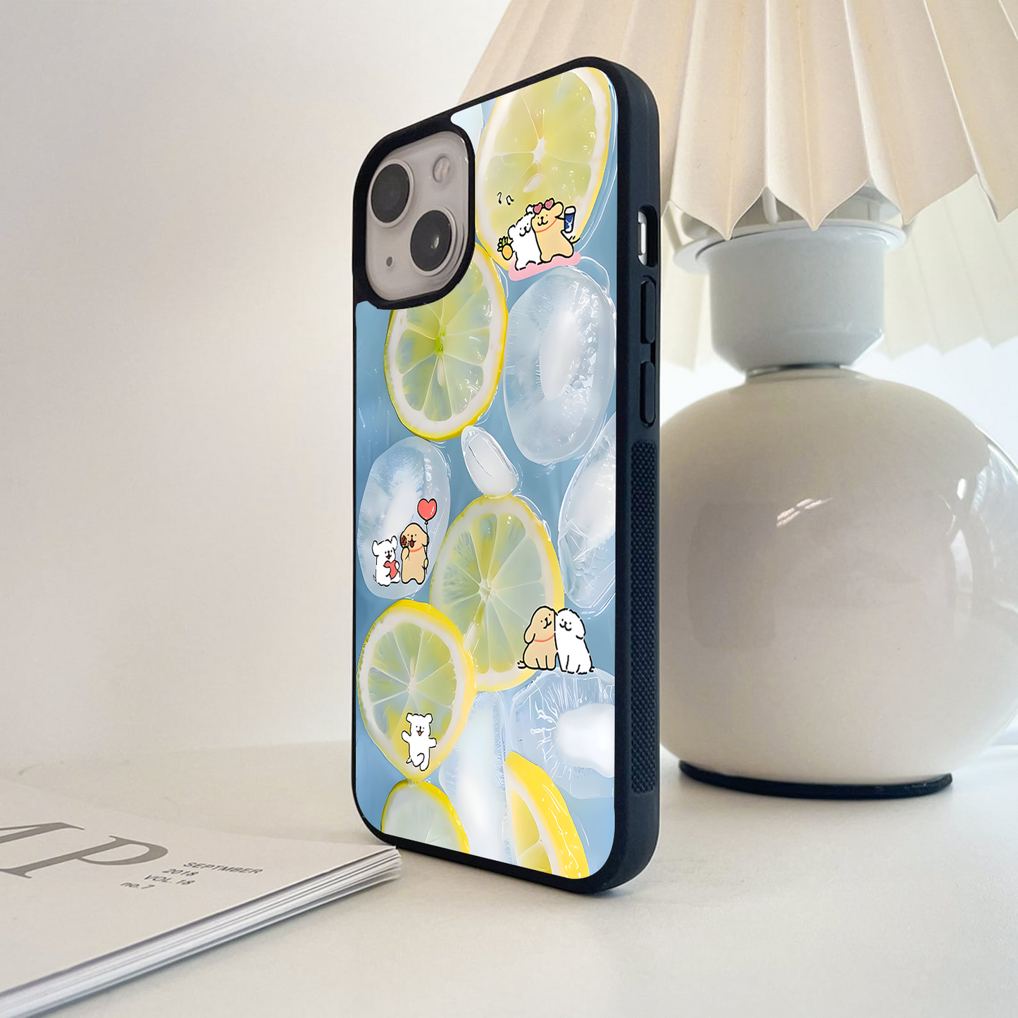 Lemon Ice Bears Glass Case