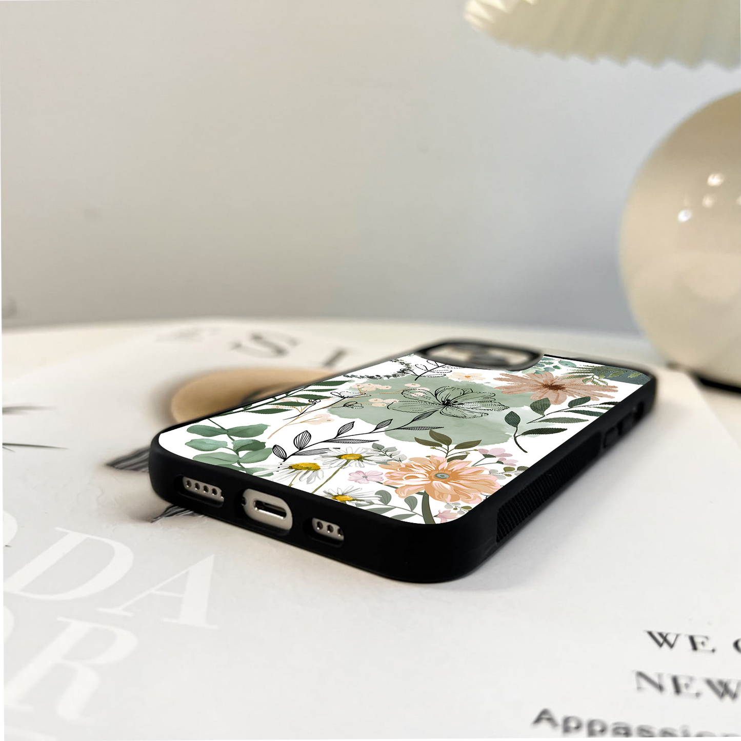 Pastel Garden Whispers Glass Case