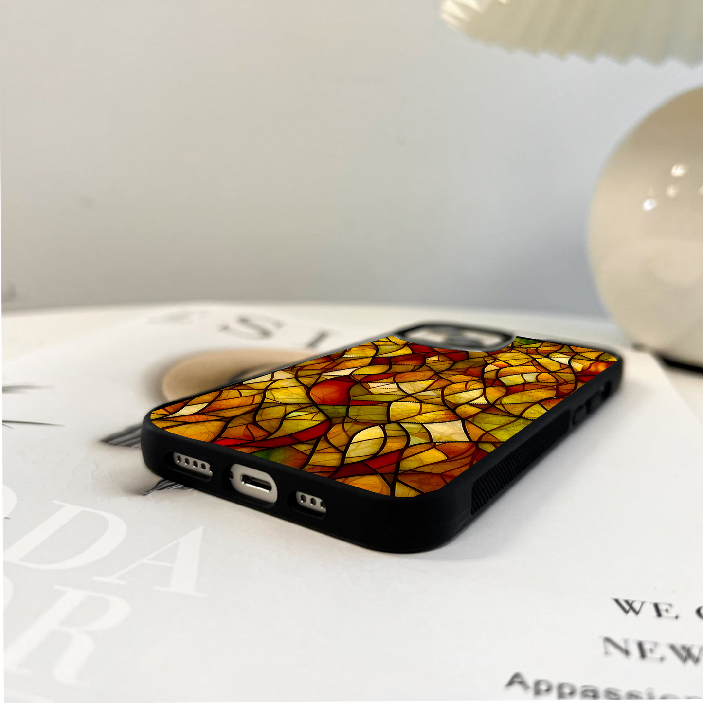 Autumn Stained Flame Glass Case
