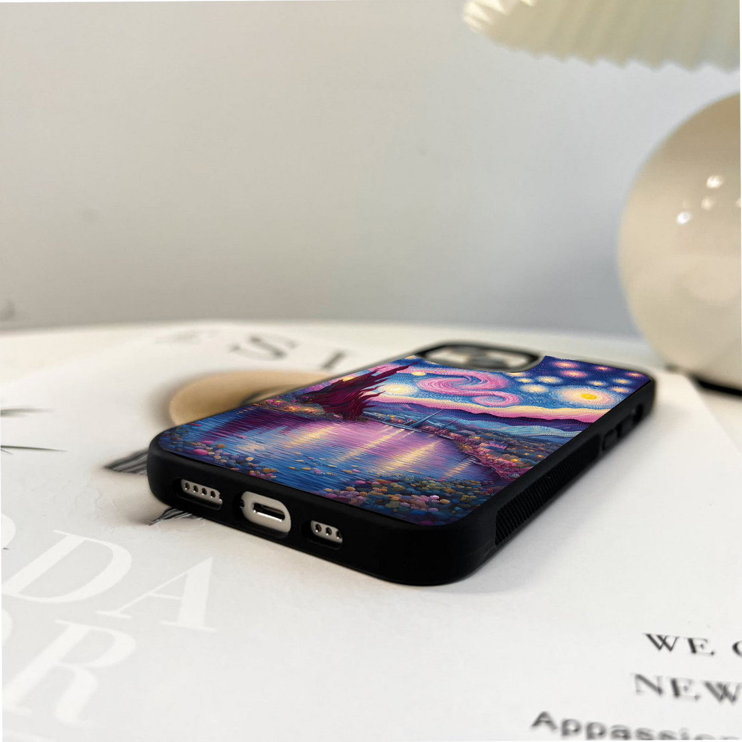 Starry Night Hues Glass Case