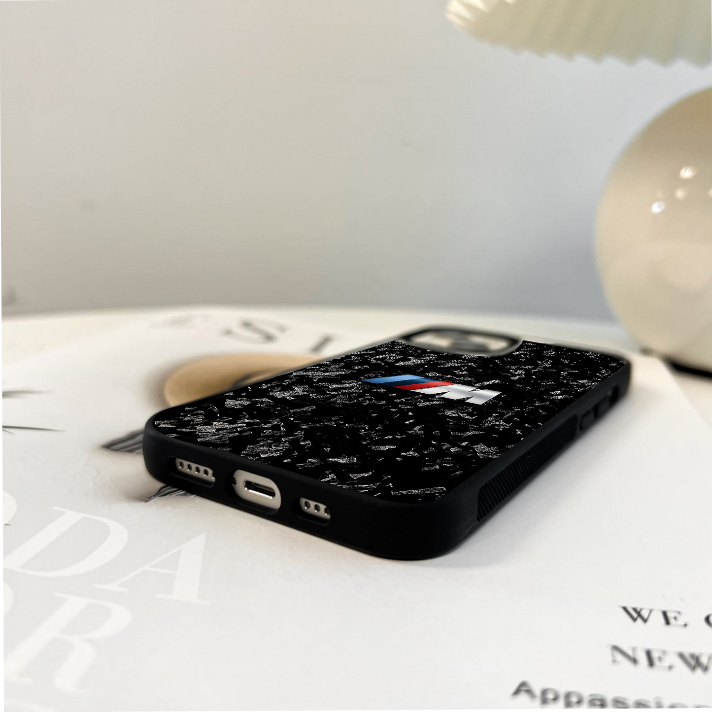 Carbon Speed Mark Glass Case