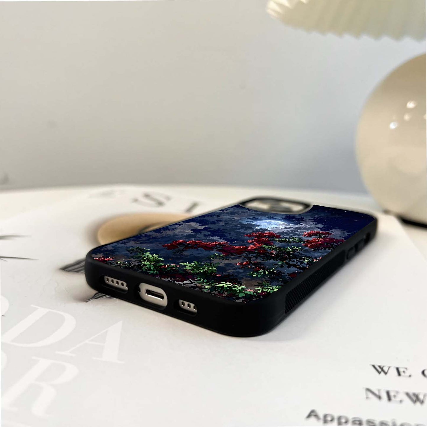 Magical Enchanting Moon Glass Case