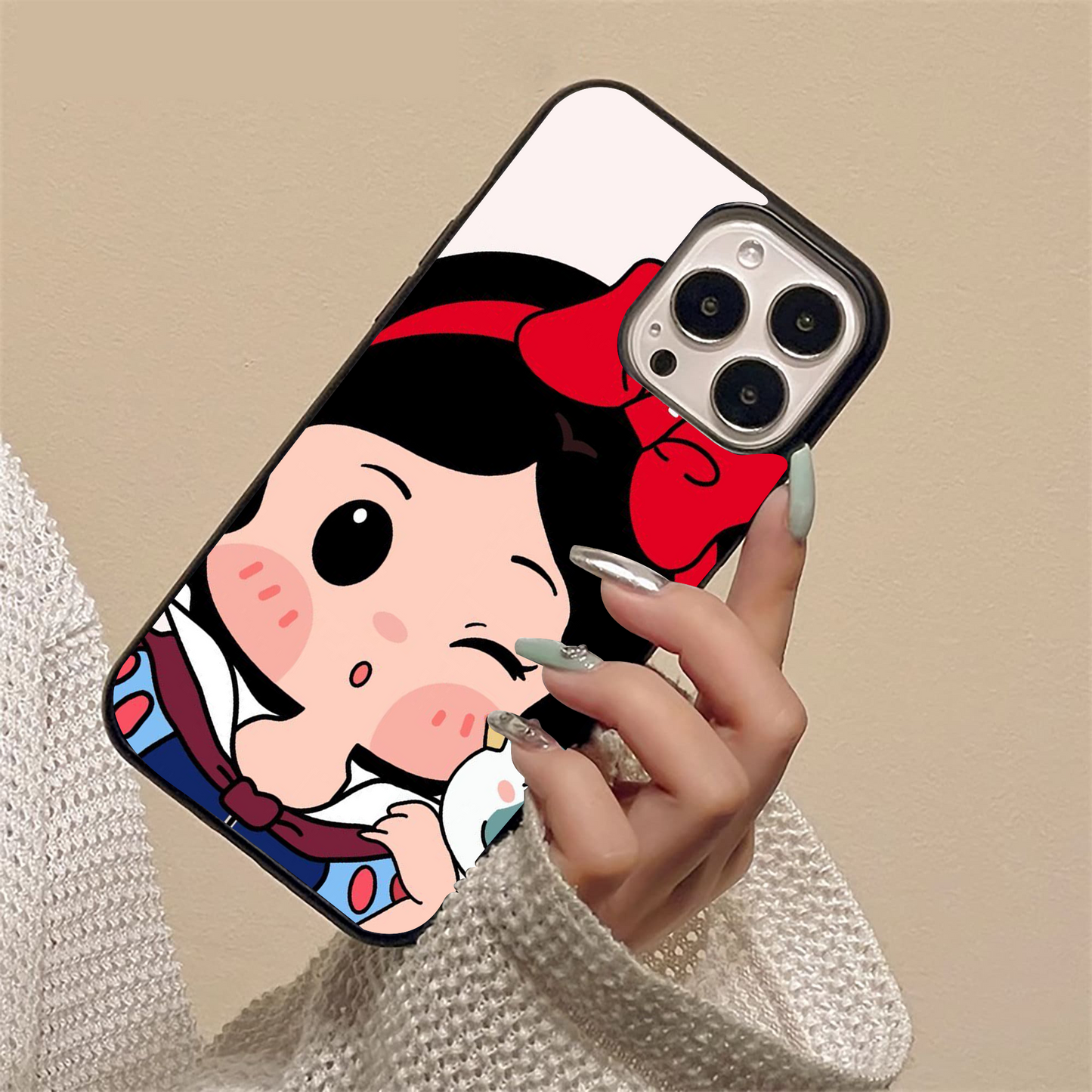 Chibi Snow Princess Glass Case