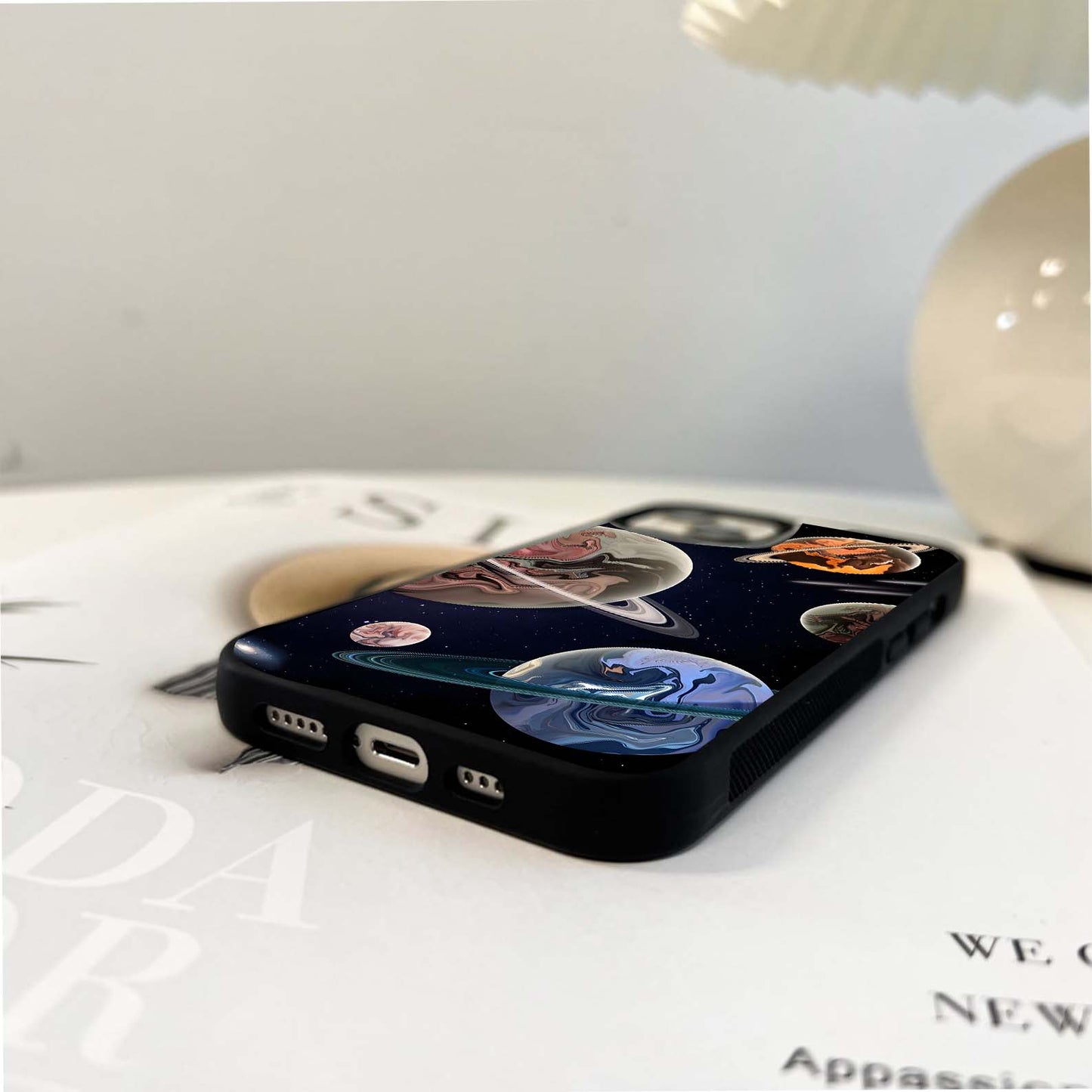 Marbled Planetscape Glass Case