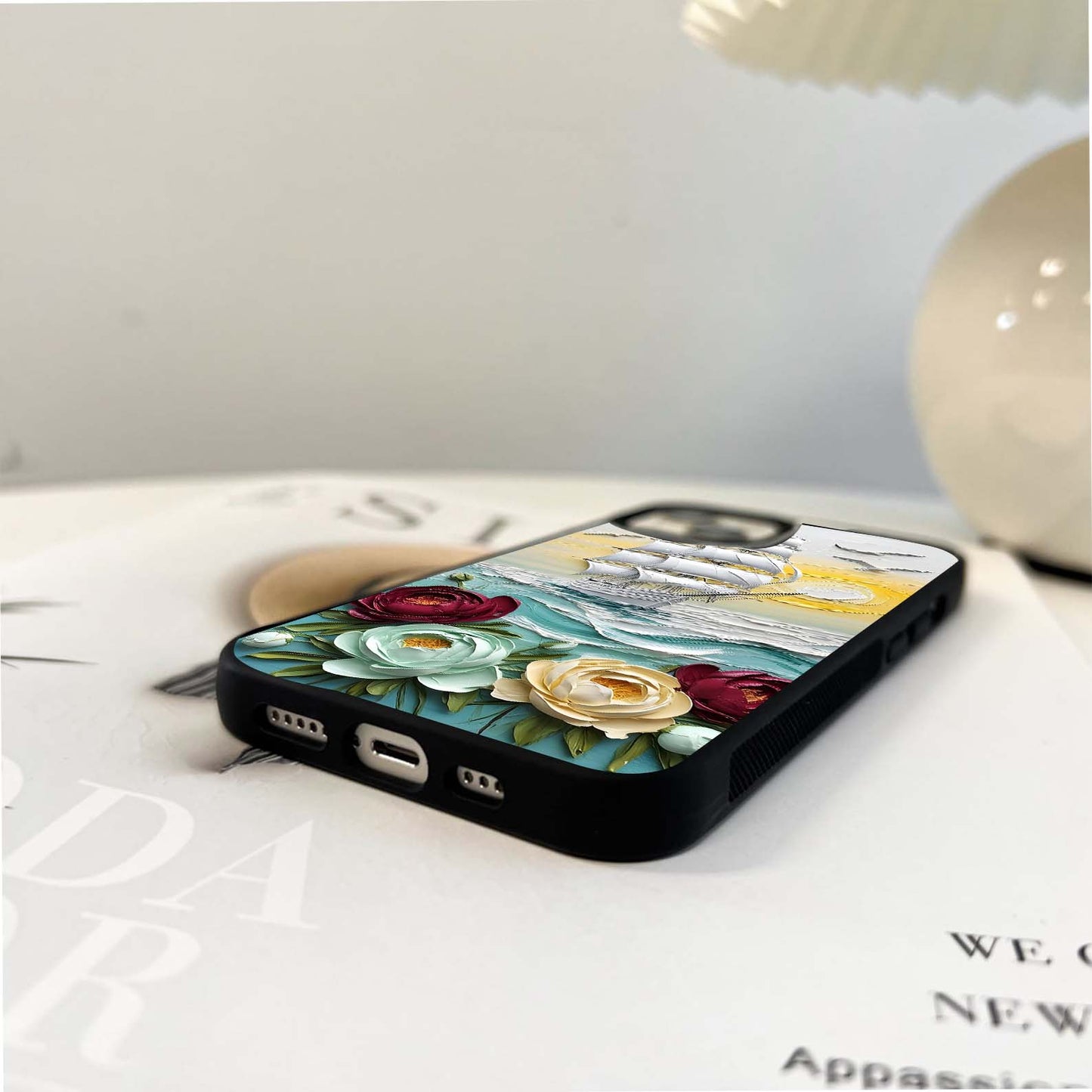 Sailing Sunrise Bloom Glass Case