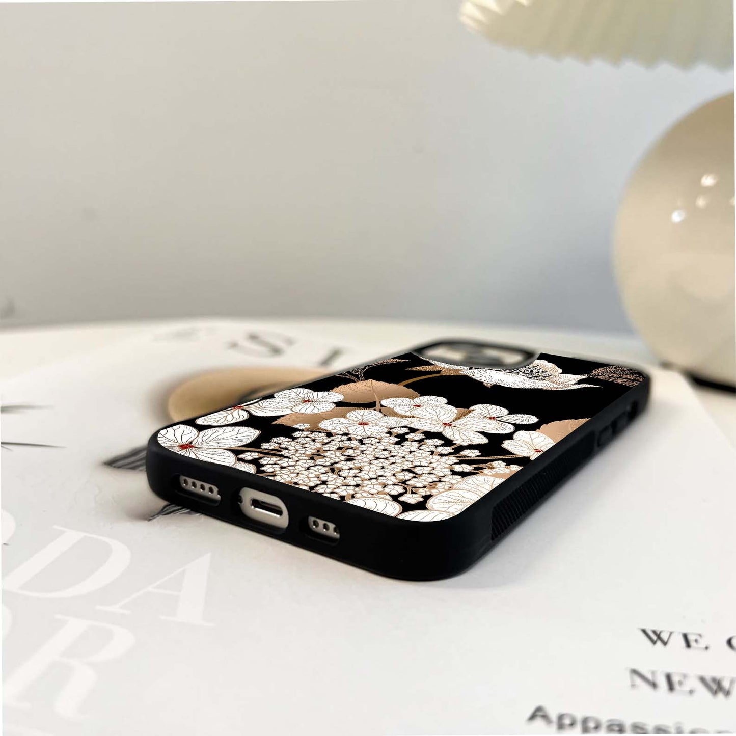 Gilded Bloom Elegance Glass Case