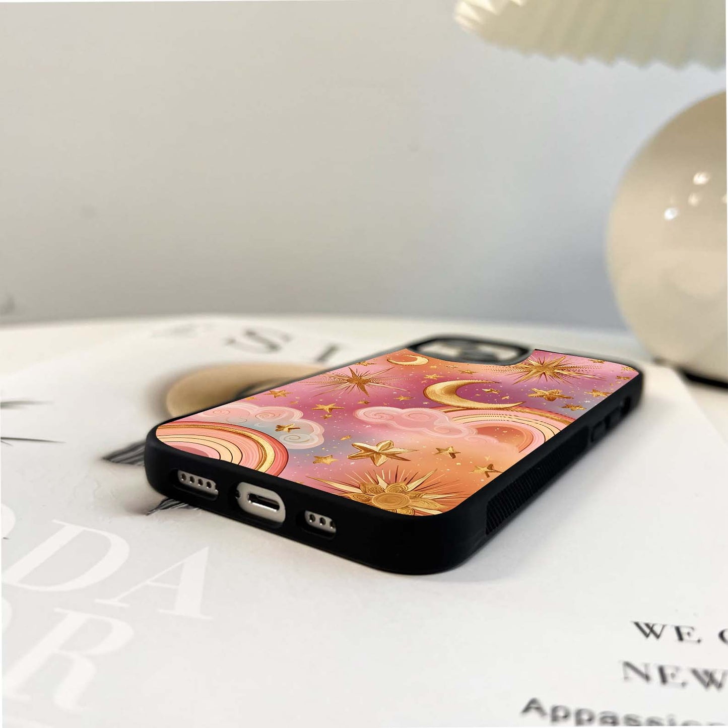 Brightl Boho Moon Glass Case