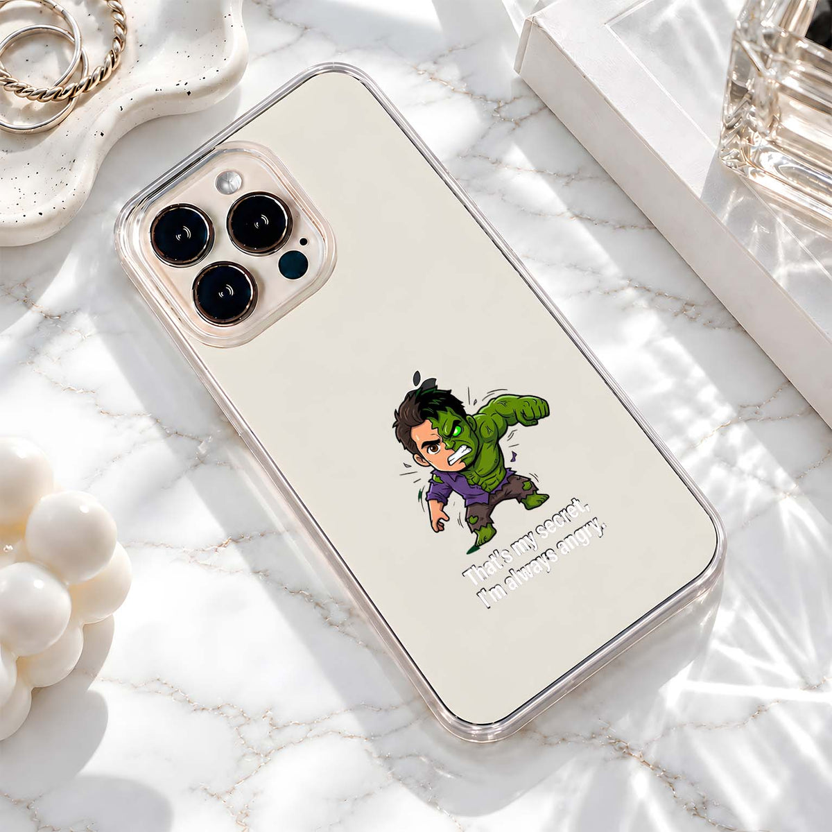 Always Angry Hulk Clear Silicon Cover