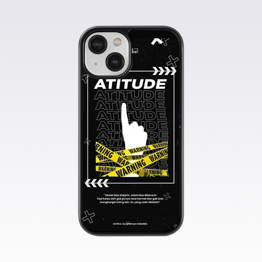 Attitude - Warning Pattern Glass Case