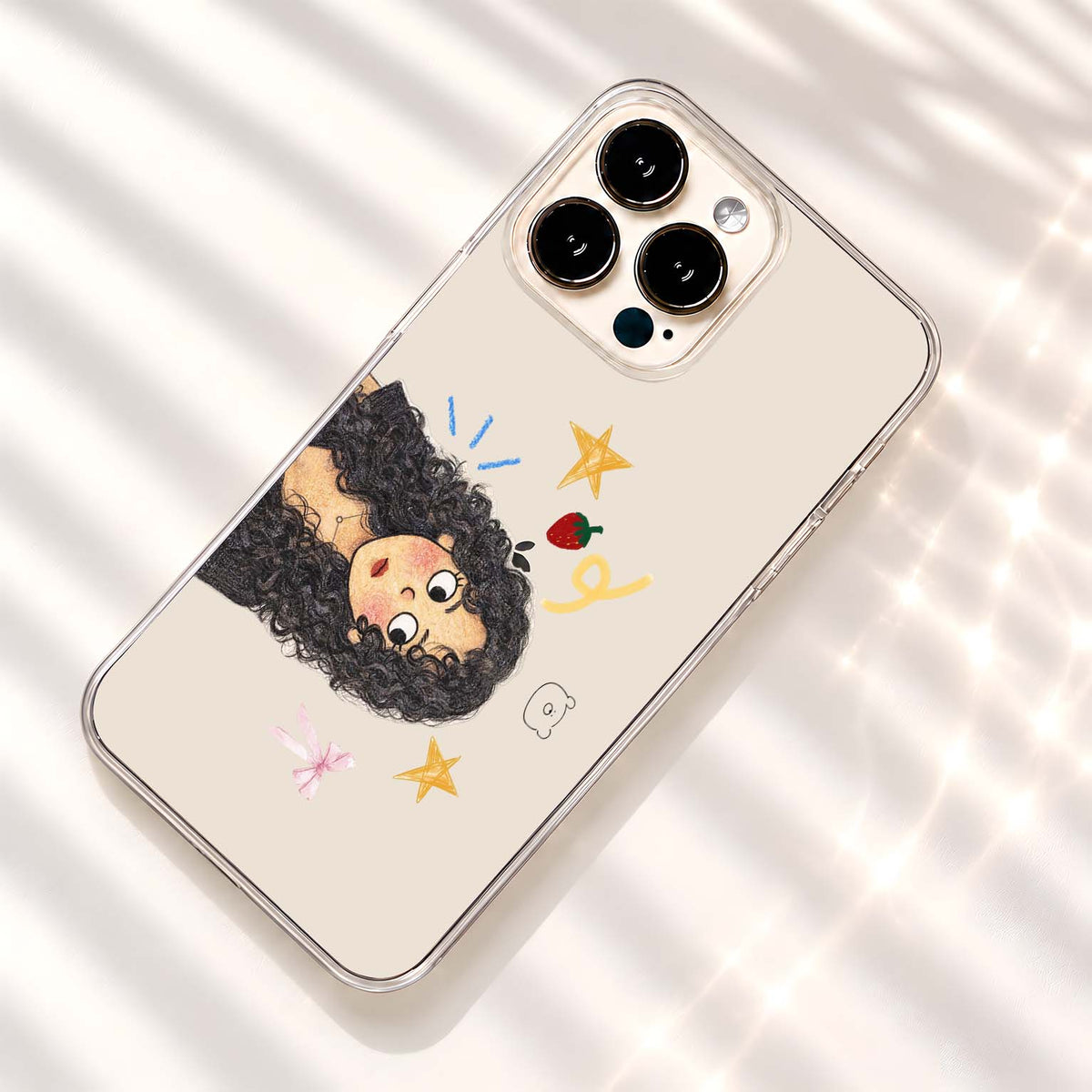 Curly Girl Dreams Clear Silicon Cover
