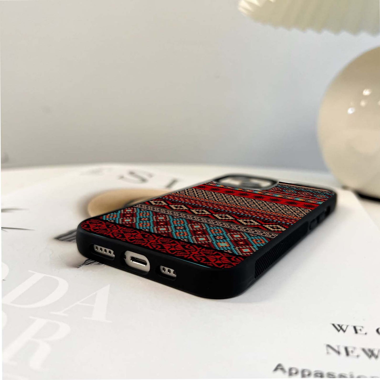 Boho Colorful Pattern Glass Case