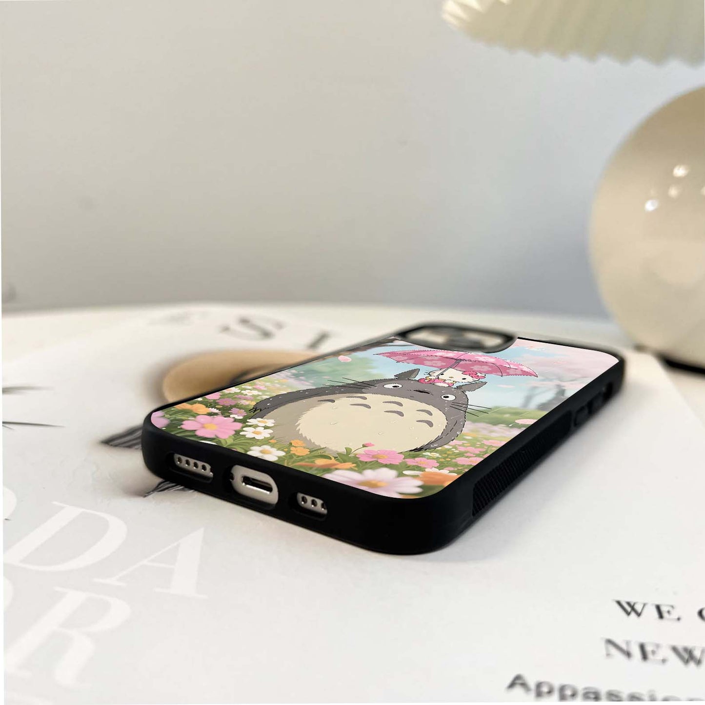 Hello Totoro Blossoms Glass Case