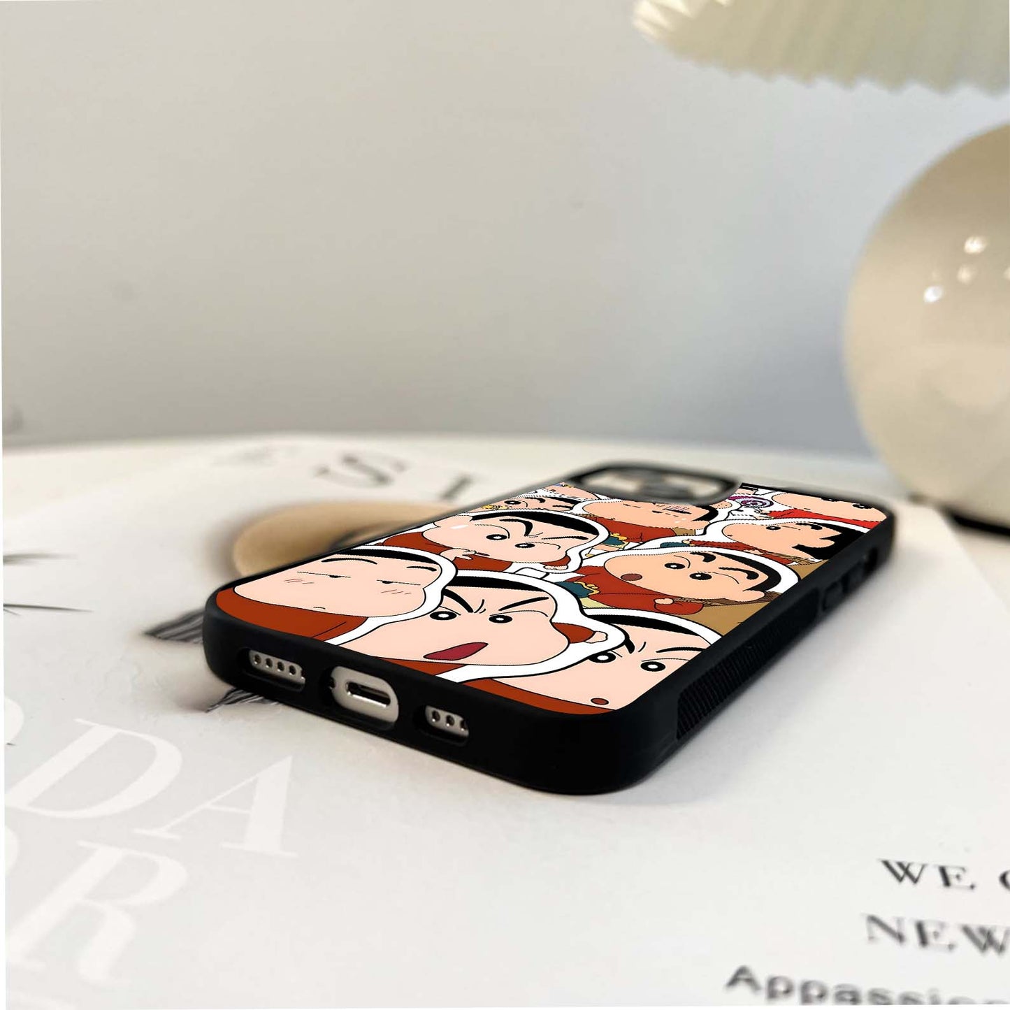 Shinchan Crazy Faces Glass Case