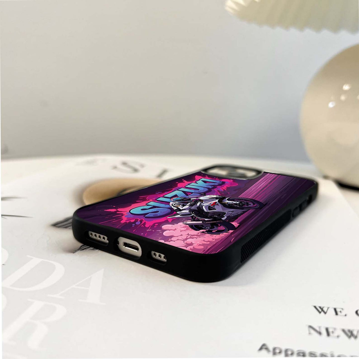 Neon Speed Surge Glass Case
