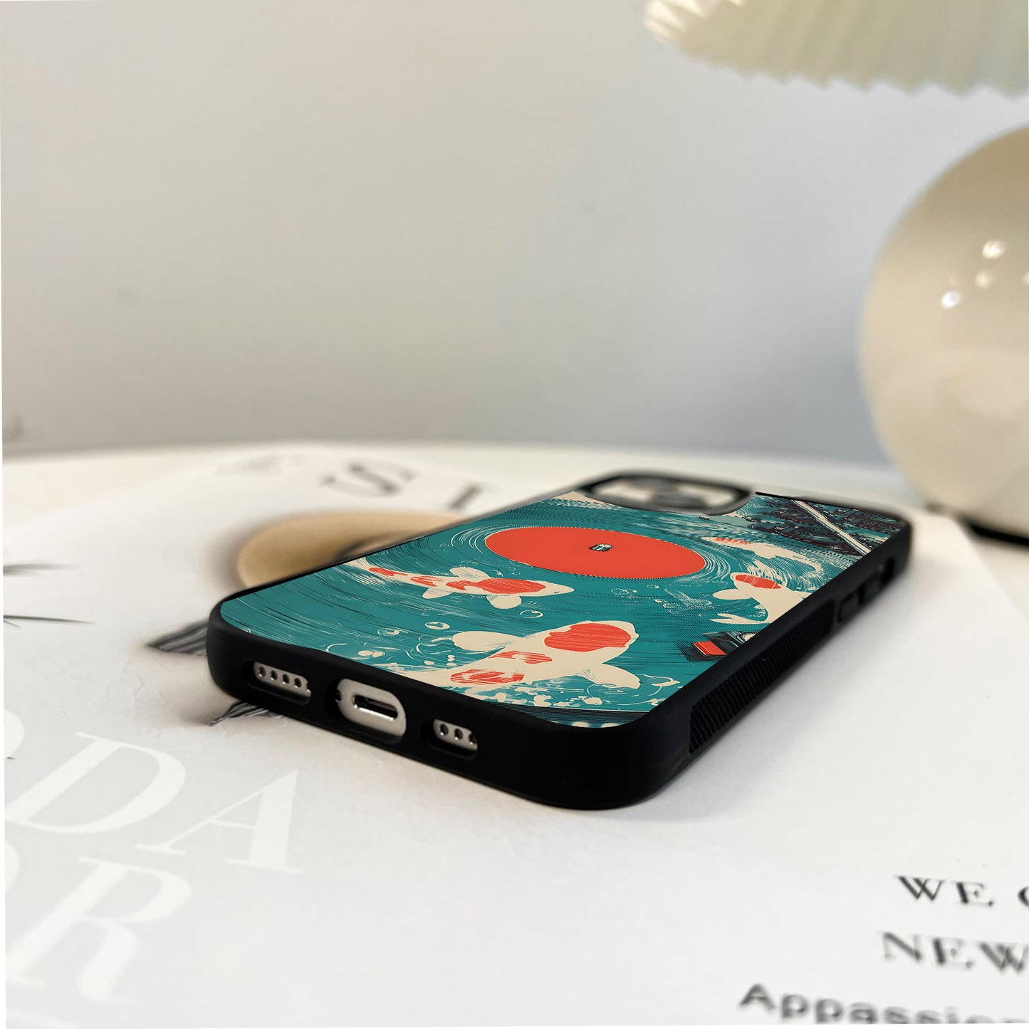 Koi Melody Waves Glass Case
