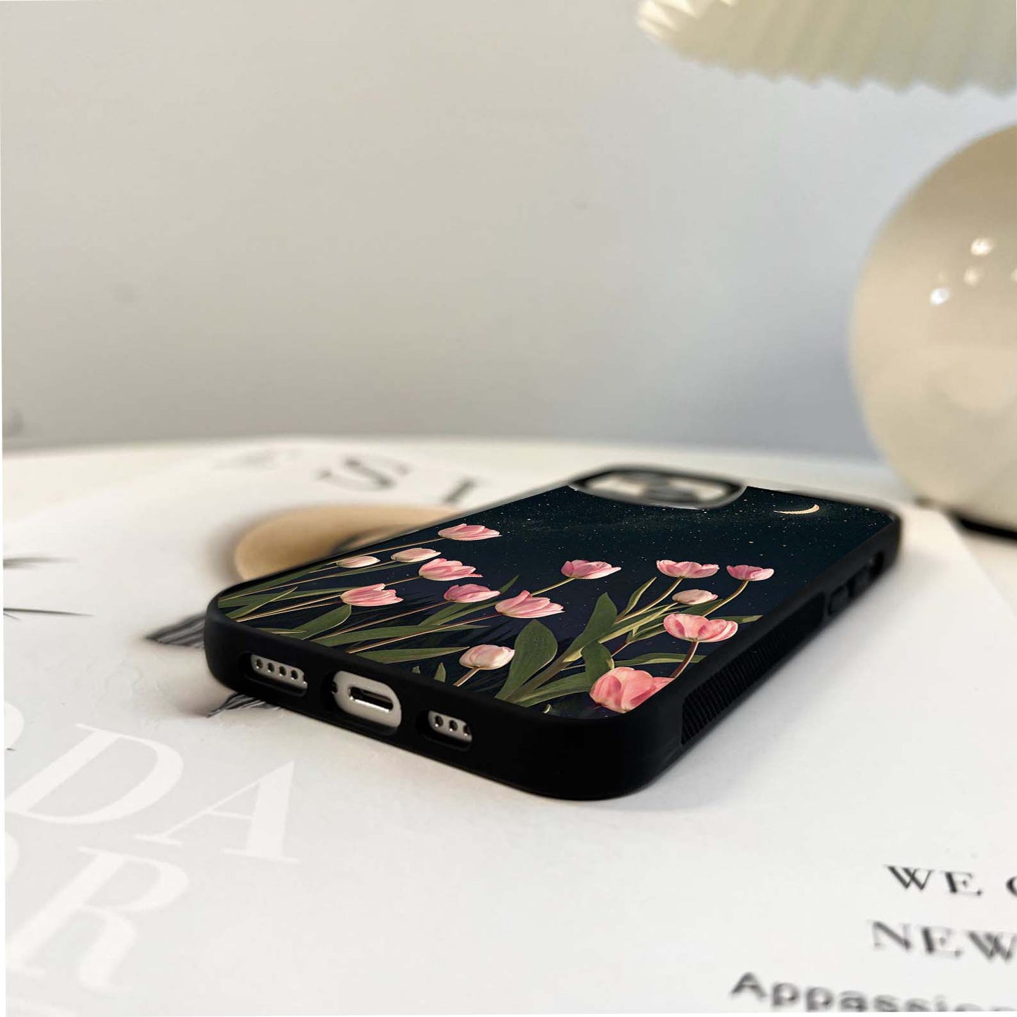 Midnight Tulip Whispers Vibe Glass Case