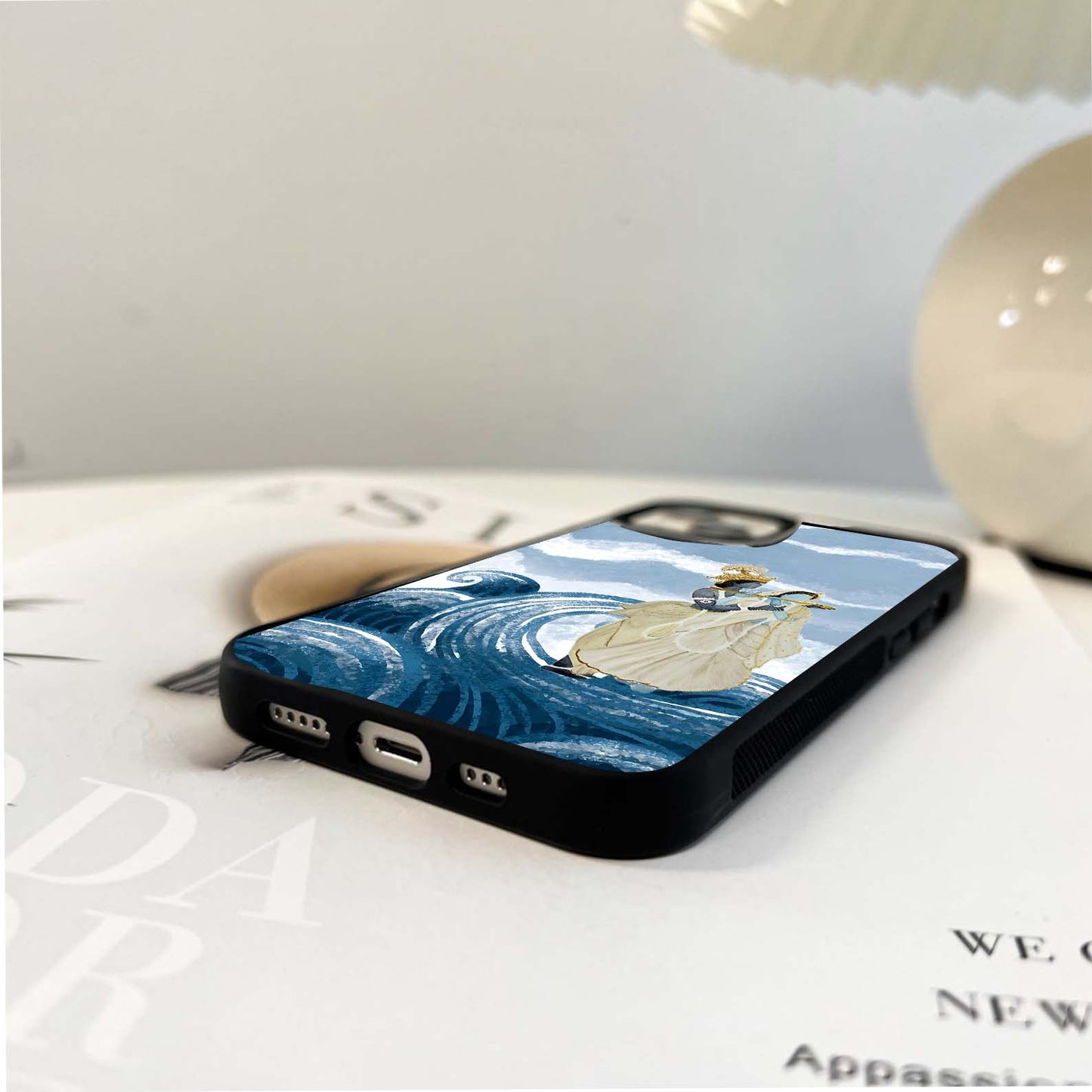 Krishna Ocean Melody Glass Case