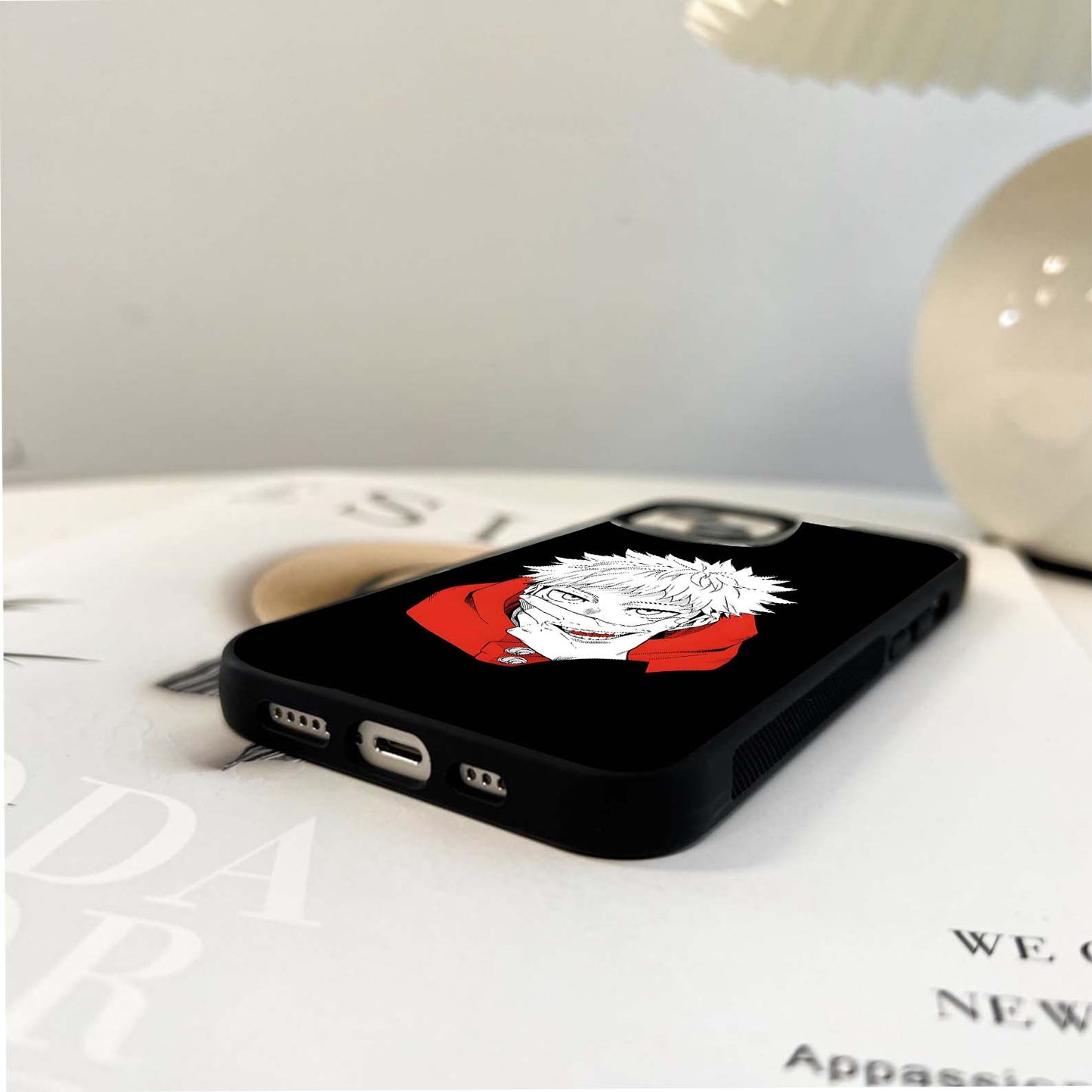 Crimson Chaos Smile Glass Case
