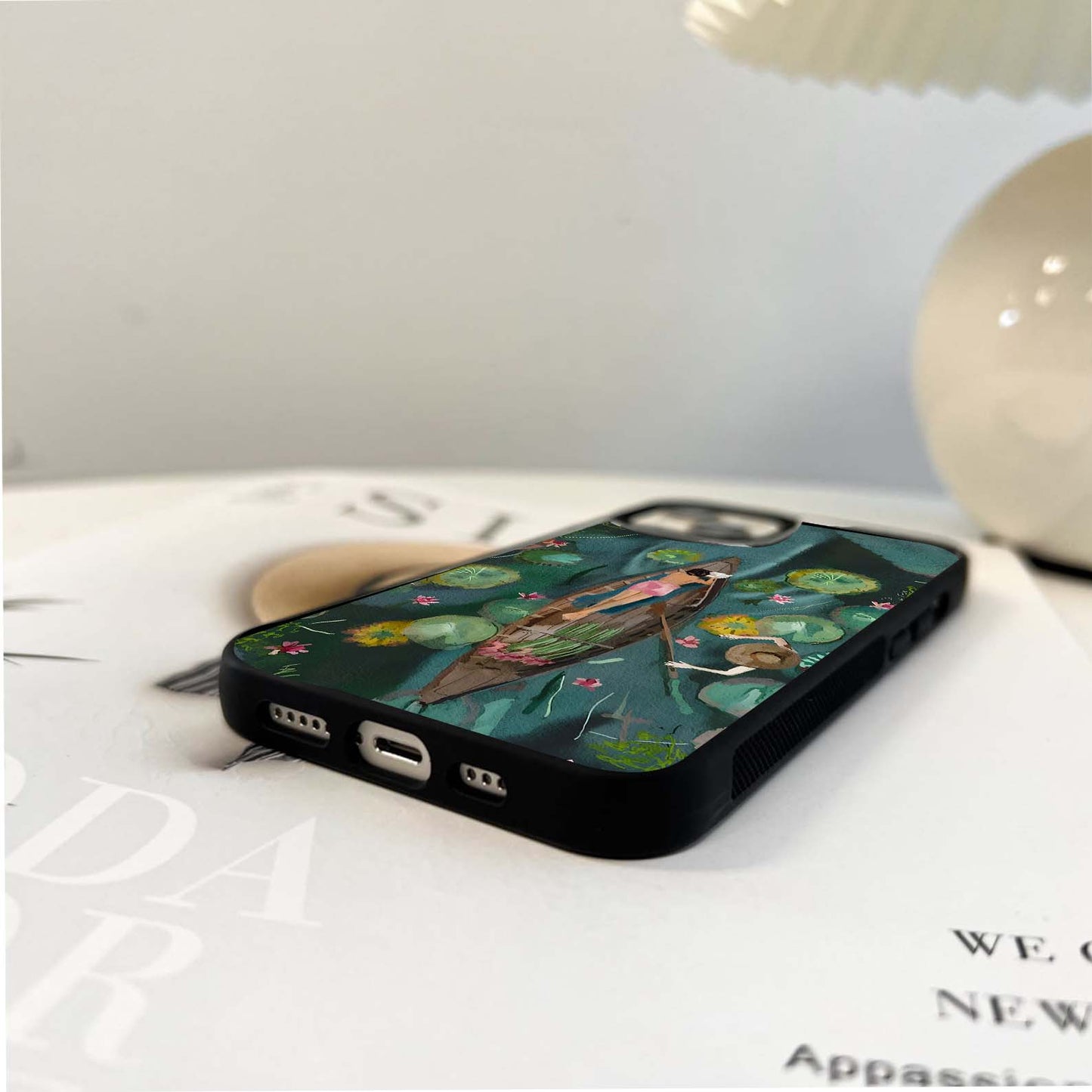 Serene Boat Dream Glass Case