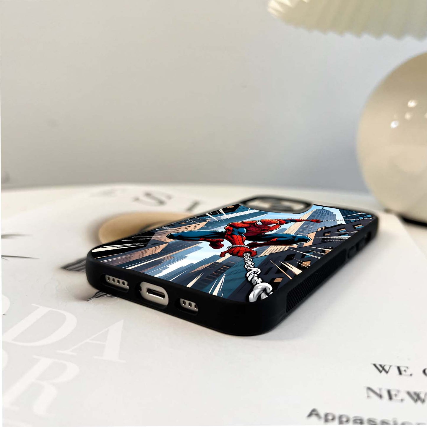 Spiderman Pixel Rush Glass Case