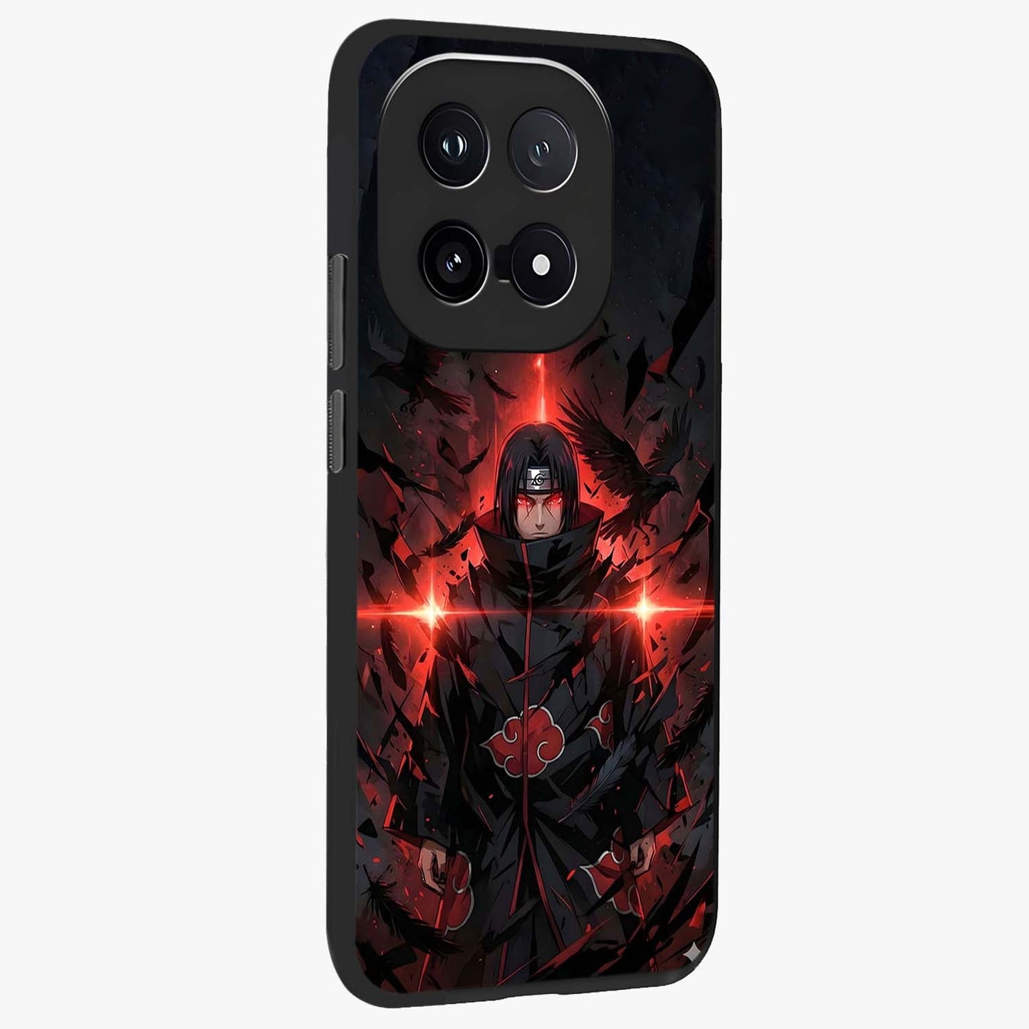 Focus Mode On Glass Case upright view showcasing strong typography statement with sleek motivational theme.