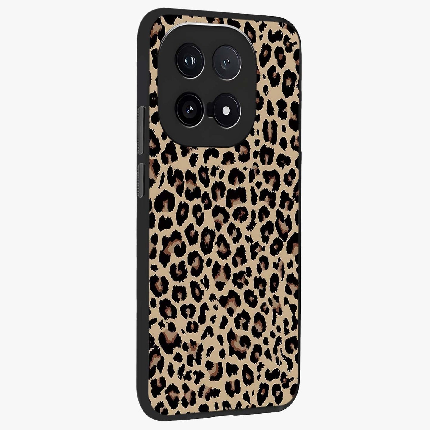 Savage Chic Pattern Glass Case upright view showcasing trendy decorative artwork with edgy fashion theme.