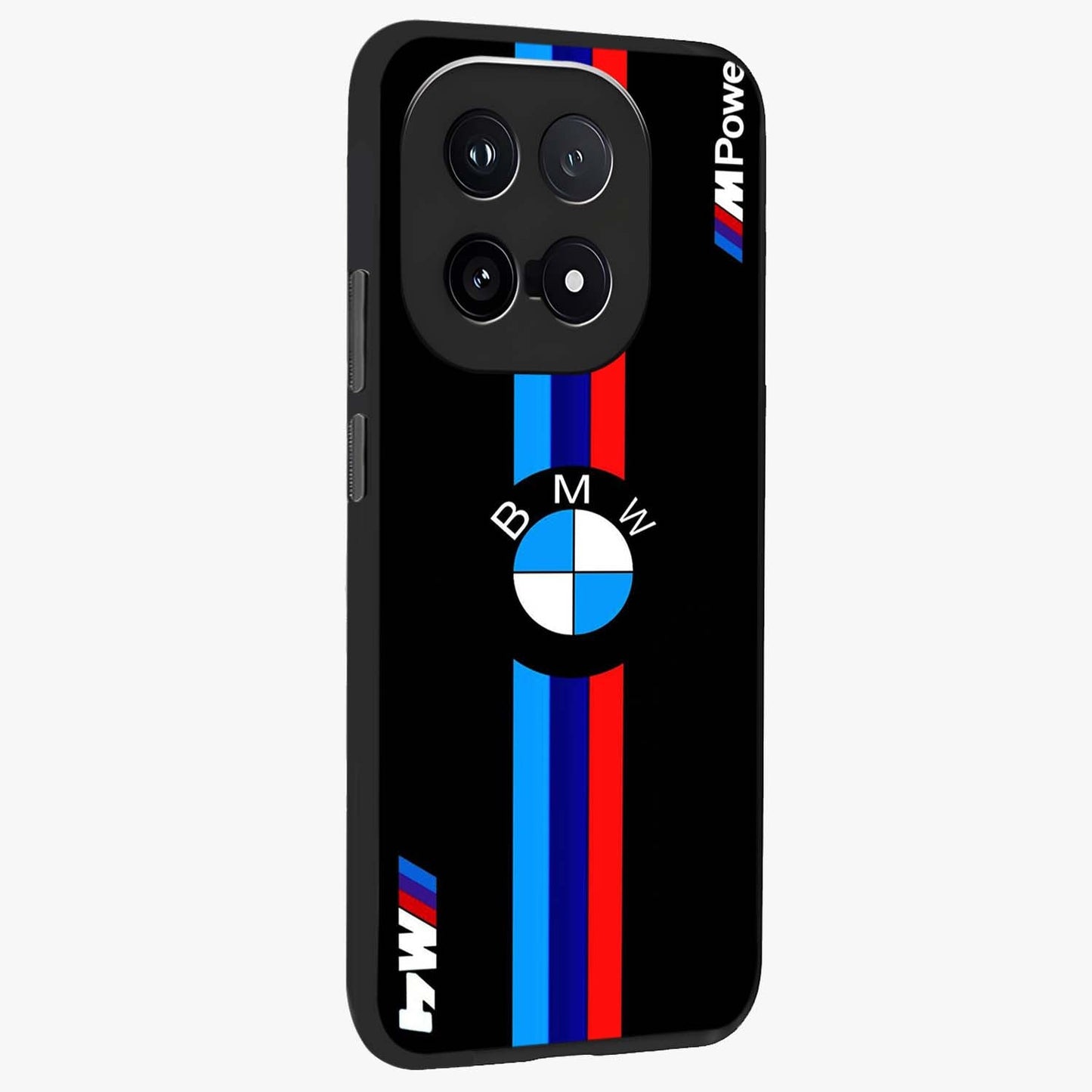 Turbo BMW Beast Glass Case upright view showcasing powerful car artwork with modern motorsport theme.