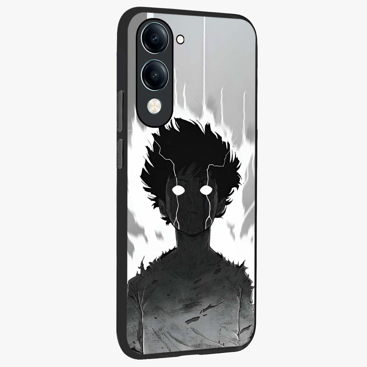 Awakened Inner Rage Glass Case upright view showcasing dramatic artwork with strong expressive aesthetic.