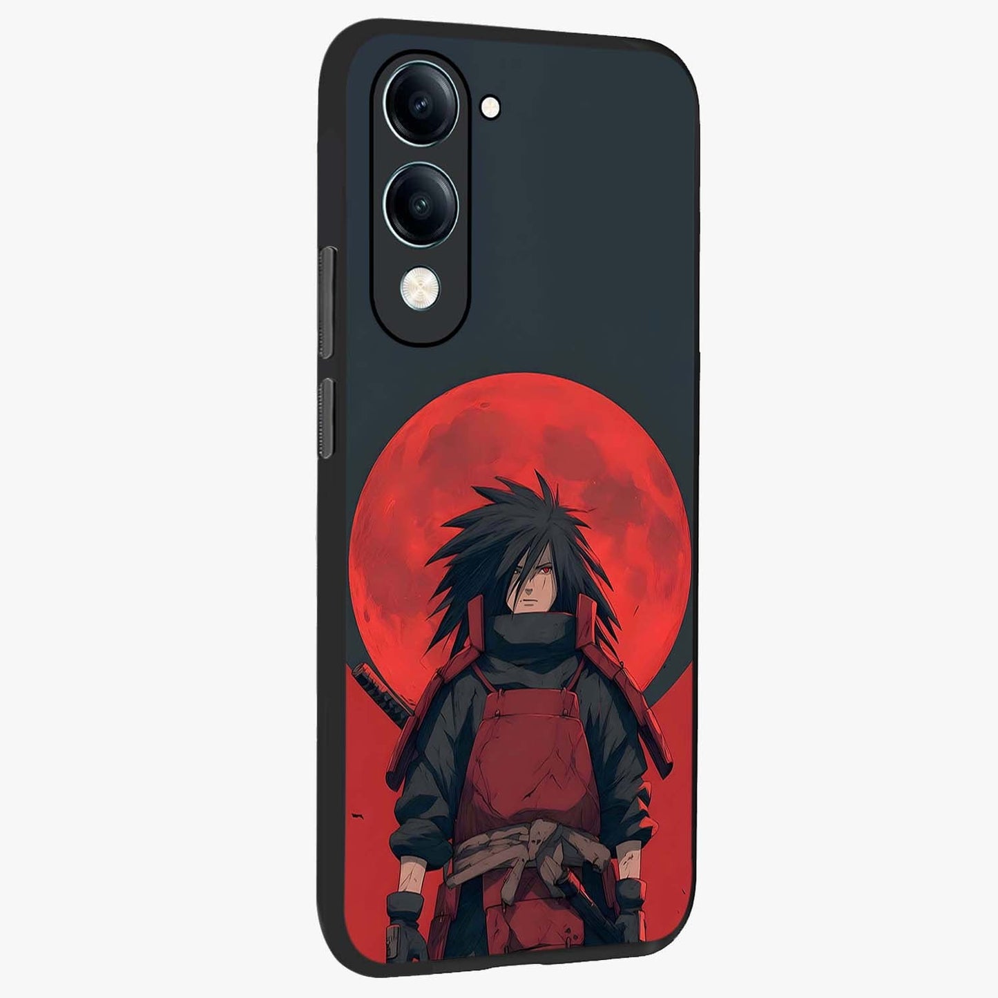 Crimson Moon Warlord Glass Case upright view showcasing powerful warlord artwork with dark celestial theme.
