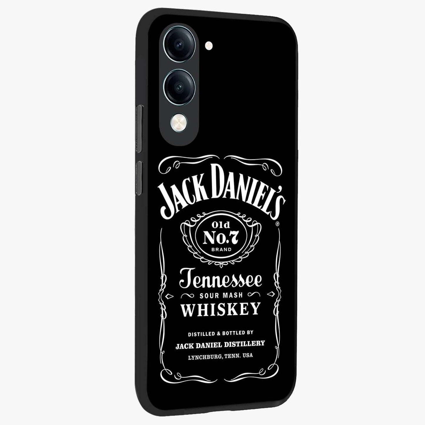 Vintage Whiskey Heritage Glass Case upright view showcasing stylish vintage whiskey artwork with timeless bar culture theme.