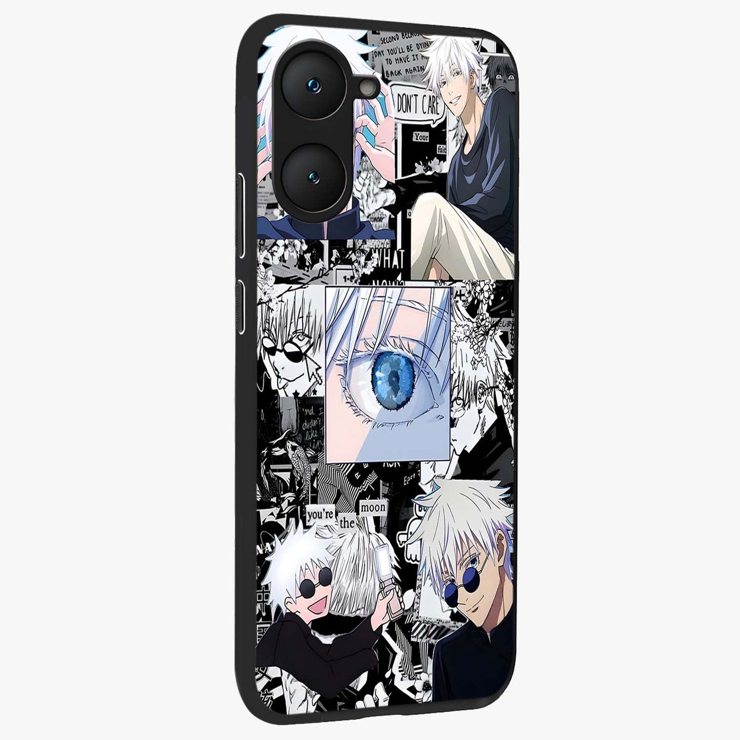 Infinity Sorcerer Chaos Glass Case upright view showcasing dramatic sorcerer artwork with chaotic mystical theme.