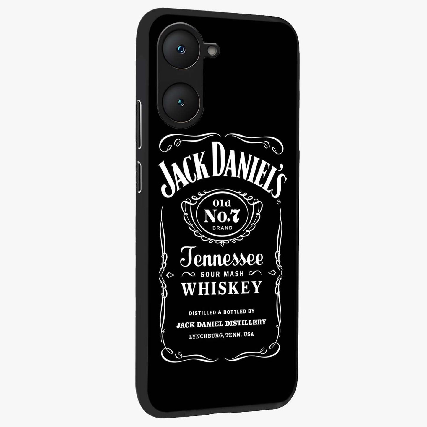 Vintage Whiskey Heritage Glass Case upright view showcasing stylish vintage whiskey artwork with timeless bar culture theme.