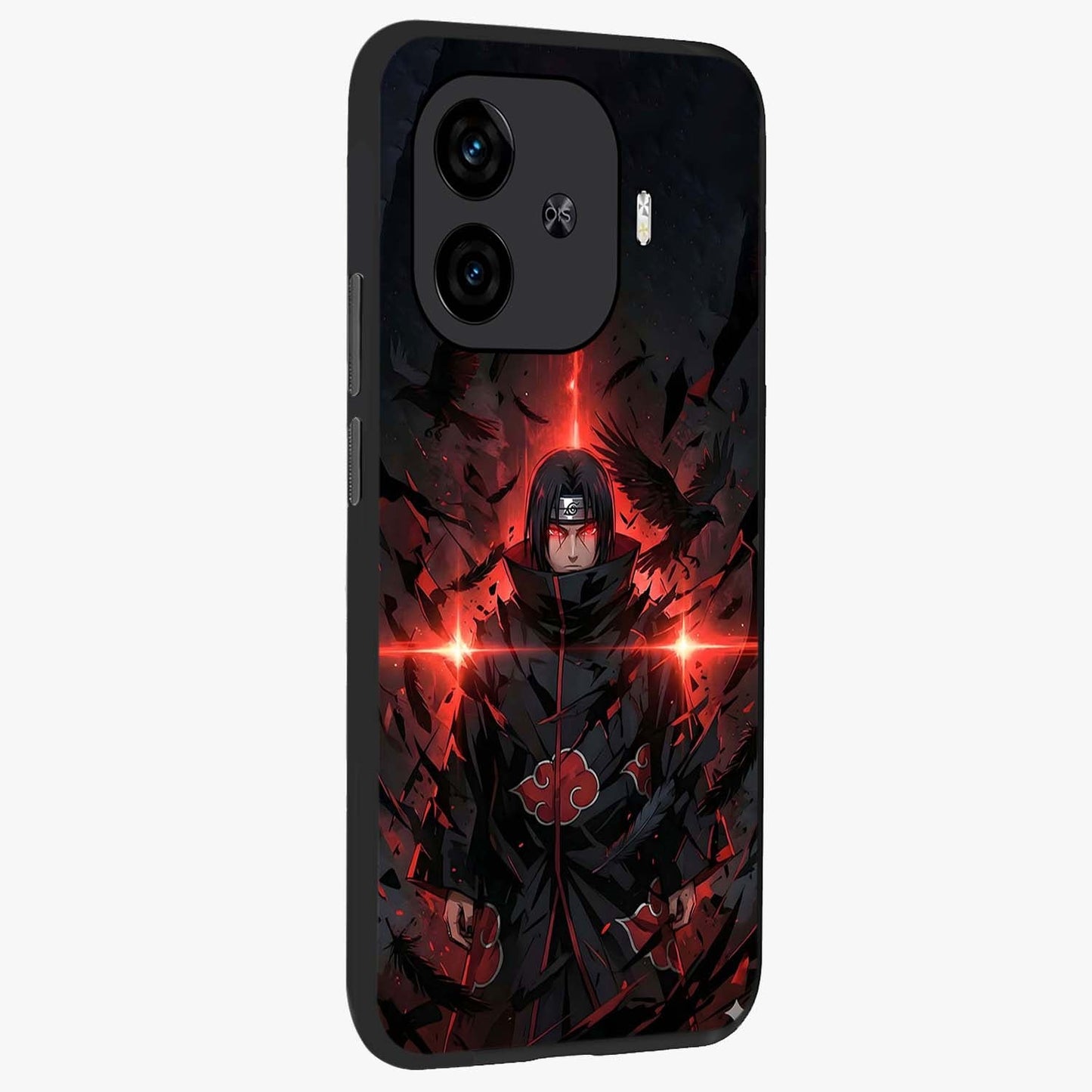 Focus Mode On Glass Case upright view showcasing strong typography statement with sleek motivational theme.