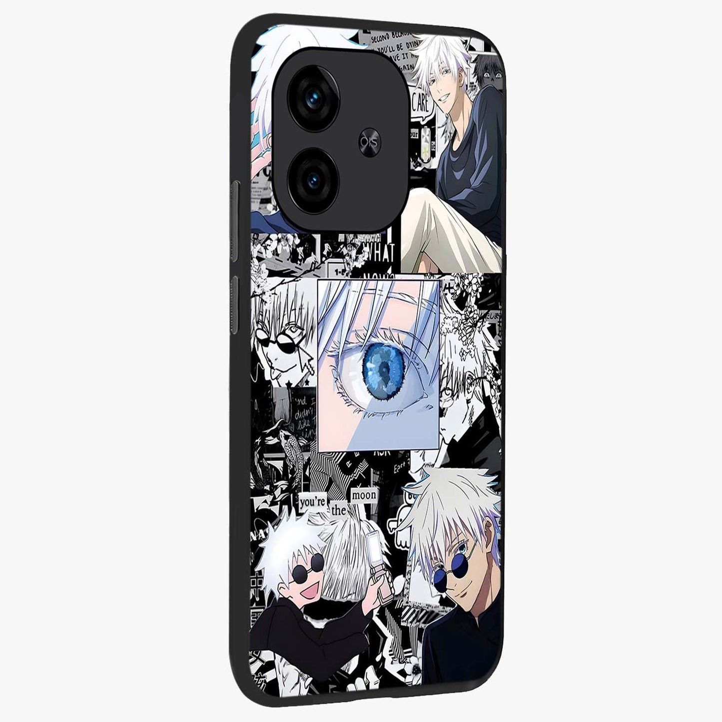Infinity Sorcerer Chaos Glass Case upright view showcasing dramatic sorcerer artwork with chaotic mystical theme.